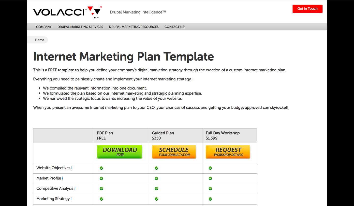 Volacci Internet Marketing Plan Templates-cmo-marketing strategy-woveon