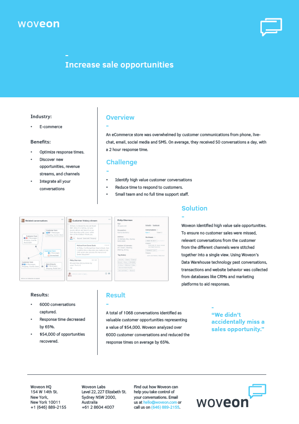 eCommerce case study eCommerce case study