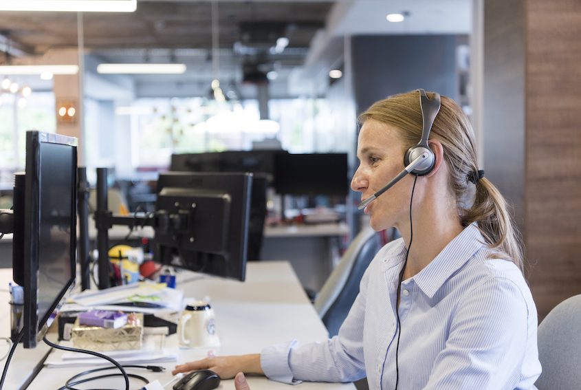 enhanced customer support - female support phone operator